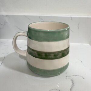 Anthropologie Go Sports! Handpainted Stoneware Mug
